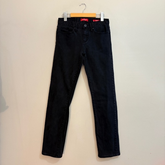 $19❄️ Guess Slim Straight Black Jeans Size 29x32 - Picture 1 of 15